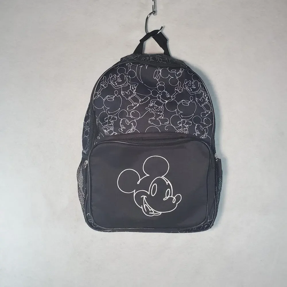 DISNEY MICKEY MOUSE Sketch All Over Print Black Backpack